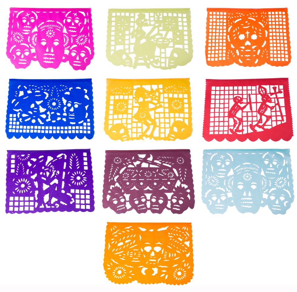 day of the dead outdoor decorations flag designs