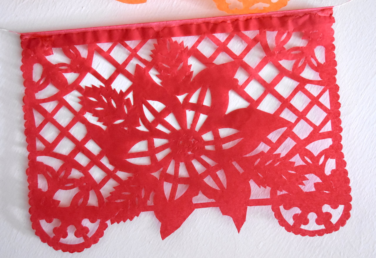 Christmas Papel Picado Bunting Decorations 1 X 5m 16ft Long Banner Artmexico 1932