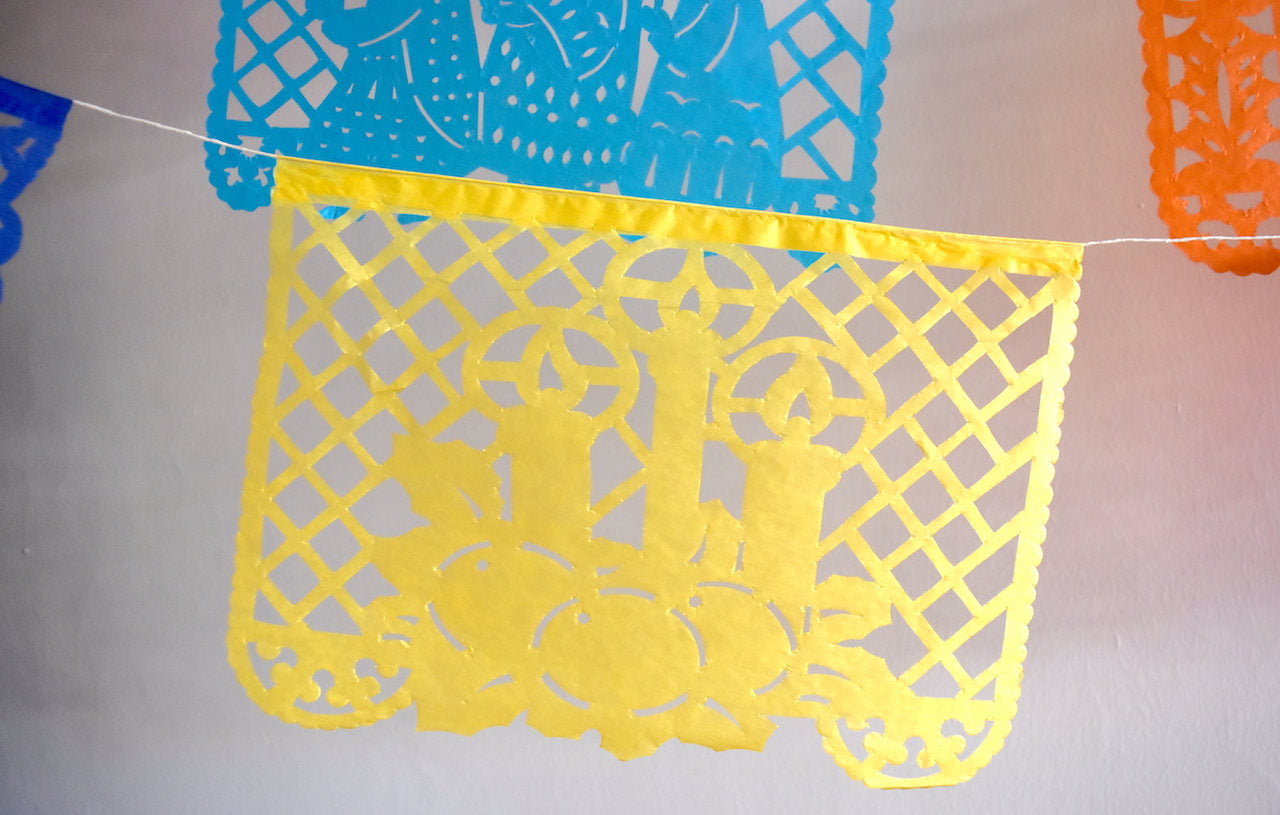 Christmas Papel Picado Bunting Decorations 1 X 5m 16ft Long Banner Artmexico 5310
